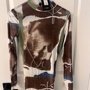 Fashion nova sheer abstract dress